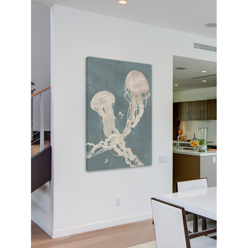Jellyfish Dance II - Wrapped Canvas Print, 76cm H x 51cm W 