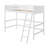 Solid Wood Twin Size Loft Bed with Ladder, Sturdy Pine Frame, Minimalist Design, No Box Spring Needed