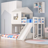 Wooden Twin over Full L-Shaped Bunk Beds Harper Orchard