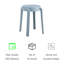 Ensemble de 6 chaises empilables en plastique-98987272