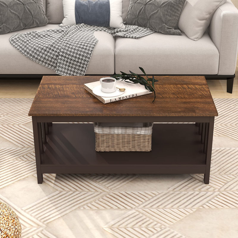 Table basse Briaroaks, H 18,1 po x L 39,9 po x l 22,04 po, Espresso, Noir