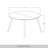 Darith Round with Solid Wood Base Dining Table