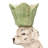 Painted Cast Metal Dog Shaped Taper Candle Holder