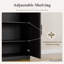 Armoire de rangement moderne à 4 portes avec tablettes réglables 62 po Modern-593771653-588777034