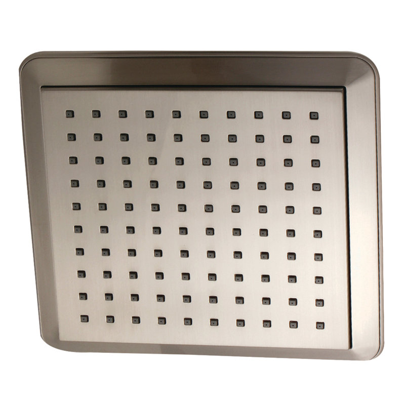 Kingston Brass Shower Scape 9-5/8-Inch Square Rainfall ABS Shower Head, Brushed Nickel