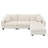 Luxurious Suede Fabric, Sectional Sofa (Sectional)-1073297975