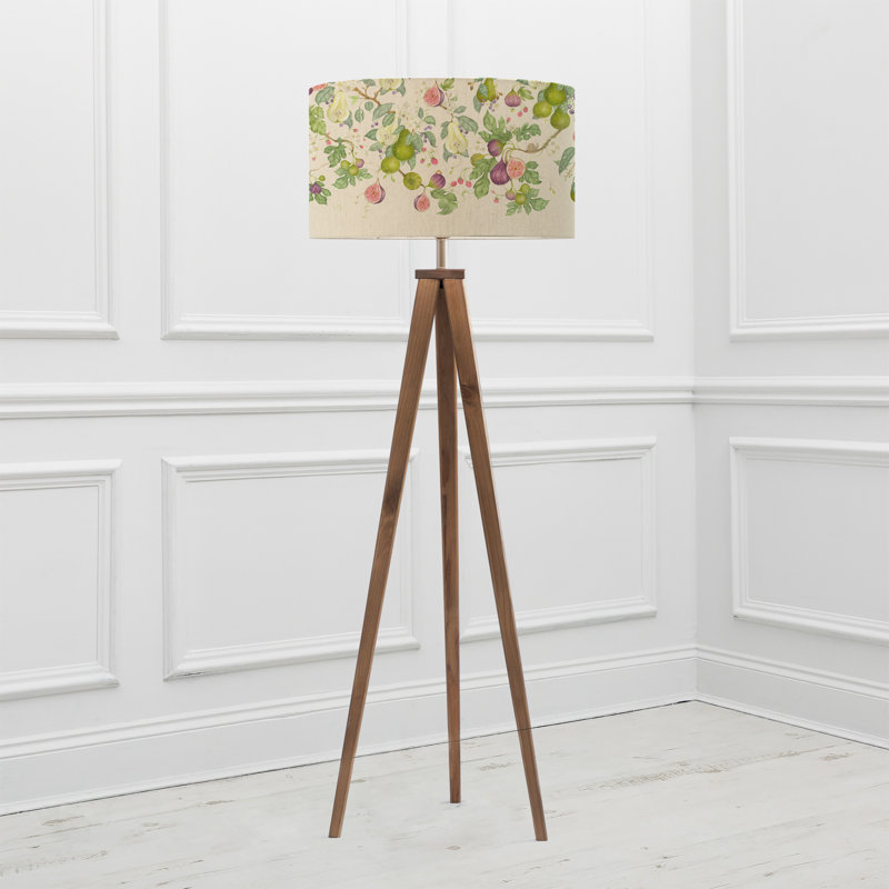 Aratus 158cm Brushed Tripod Floor Lamp, White