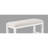 Counter-Height Bench With White Fabric Cover - Stylish Exterior In Linen-Like & Practical-670449710-670449708