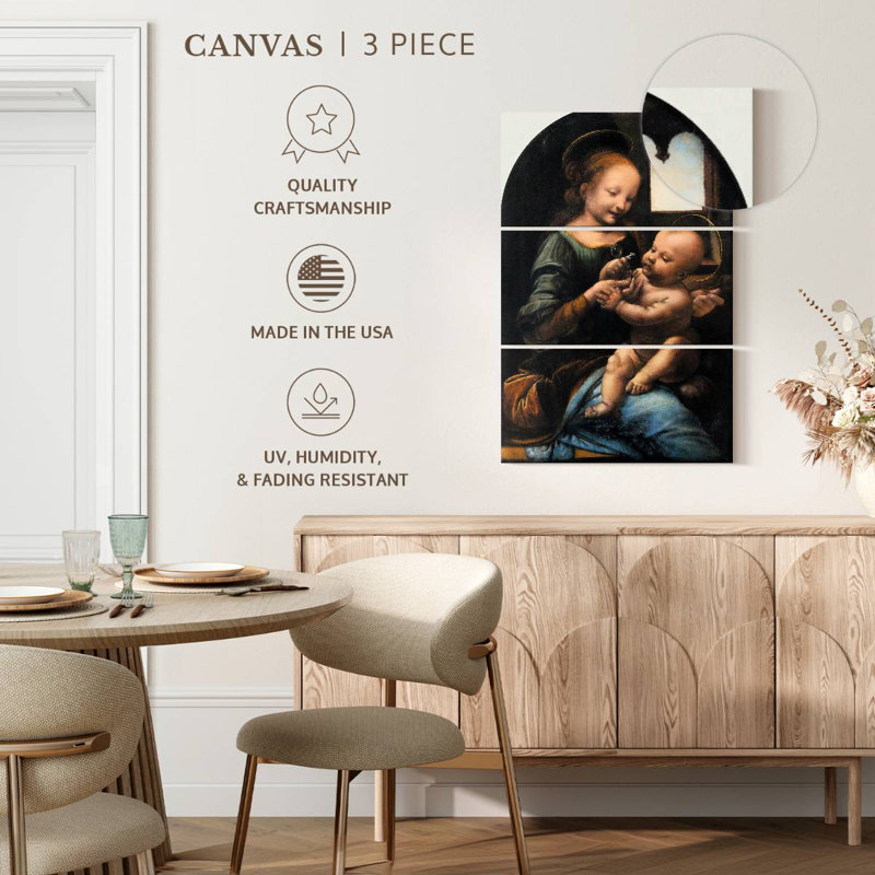 Adella Benois Madonna 1478, H 65 po x l 42 po