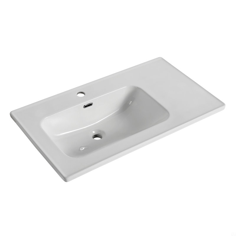 Dessus de meuble-lavabo en céramique 36 po (seulement avec lavabo)