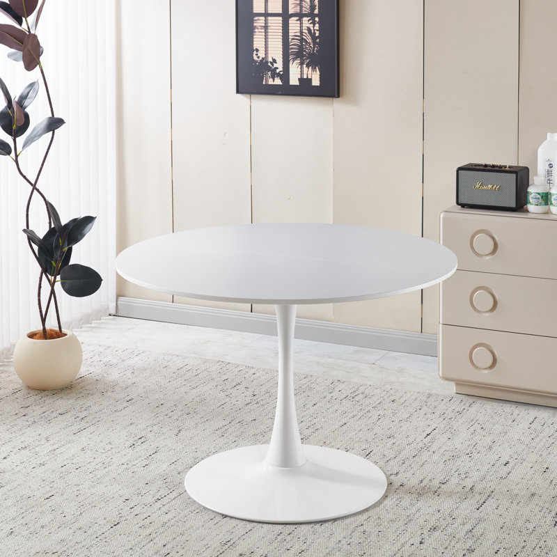 Table tulipe de 42,1 po de couleur blanche