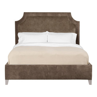 Audrey/Asher Queen Upholstered Low Profile Panel Bed