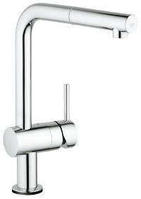 Minta® Pull Out Touch Single Handle Kitchen Faucet, Chrome