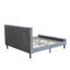 Ensemble de chambre avec très grand lit plateforme 3 pièces avec 1 cadre très grand et 2 tables de bout pour la chambre à coucher - Fabrication fiable et robuste - Tissu en lin bleu denim-1396991127-1464329100