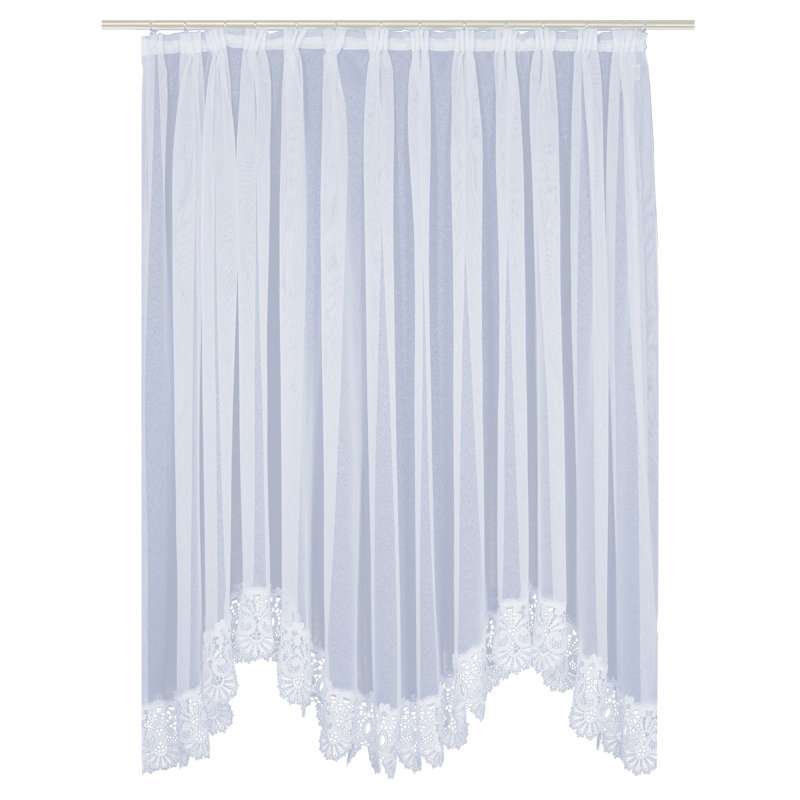 Longoria Semi Sheer Single Curtain Panel, 450 W x 175 D cm