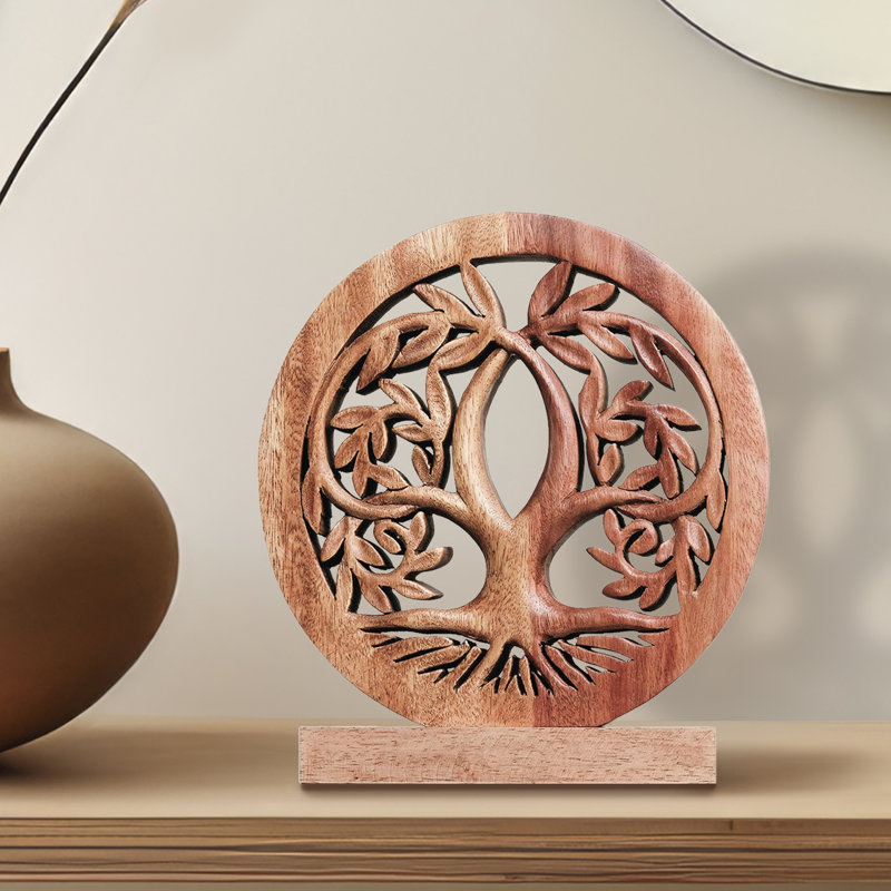 Tribune Tree of Life Handmade Sculpture (Medium Size) – Symbol of Strength & Unity, Wooden Sculpture for Home, Christmas Decor & Mother’s Day Gift for Mom