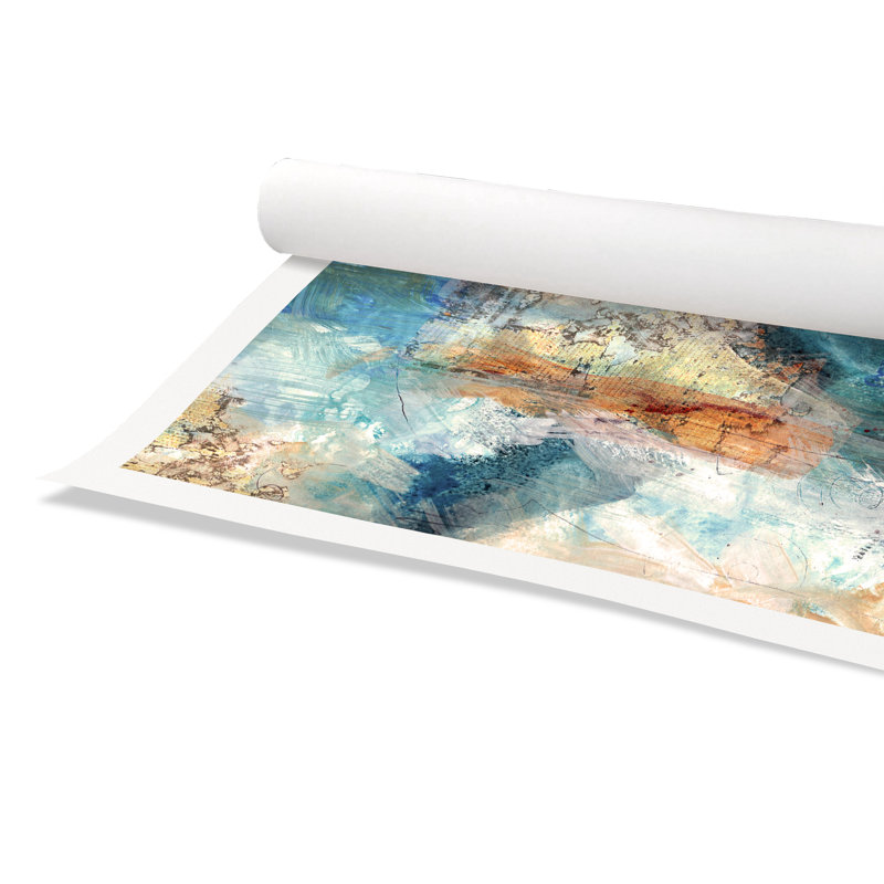 Painterly Elements I - Peinture, Papier, H 20 po x l 20 po x P 0,1 po
