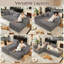 Canapé modulaire en velours côtelé 102 pouces Compression Cloud