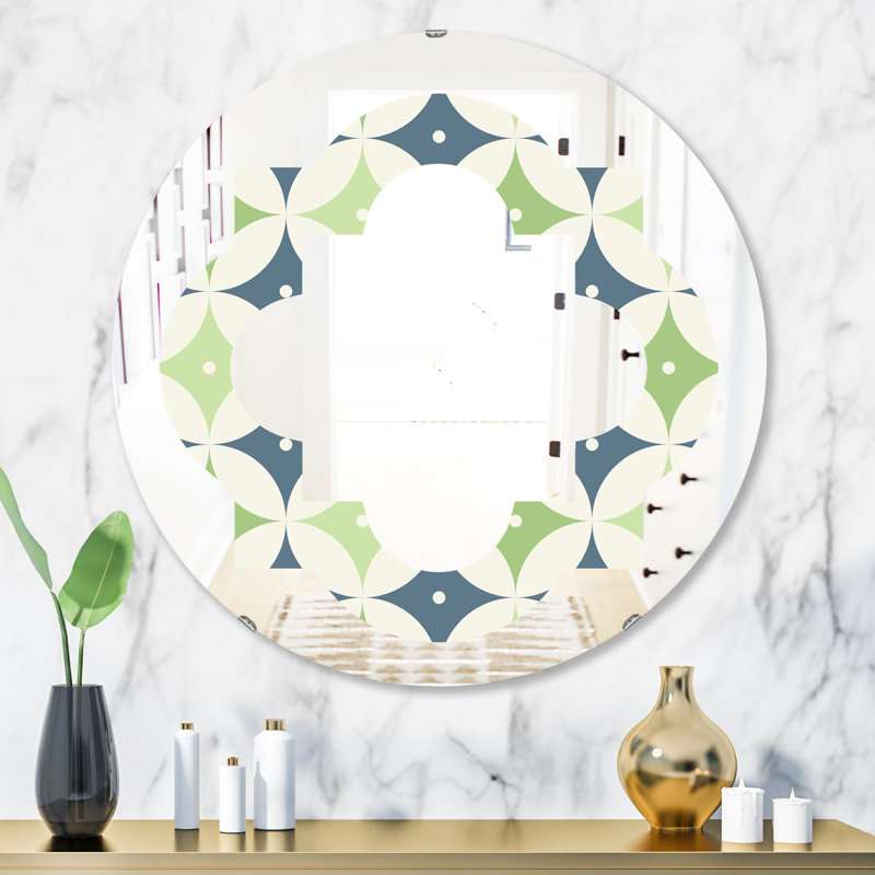 Miroir mural Quatrefoil, H 31,5 po x l po