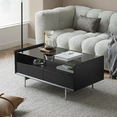 Glass Top Single Coffee Table