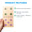 Giant Wooden Dominoes with Multi-Color Dots, 28-Piece Wood Domino Game Set for All Ages-58237306