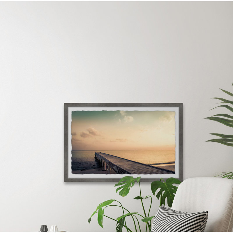 Amber Sky - Single Picture Frame Print, 38cm H x 45cm W x 3.81cm D