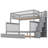 Bunk Bed with Trundle and Staircase,Twin over Full,65.30"H*57.80"W*90.80"L-359318643