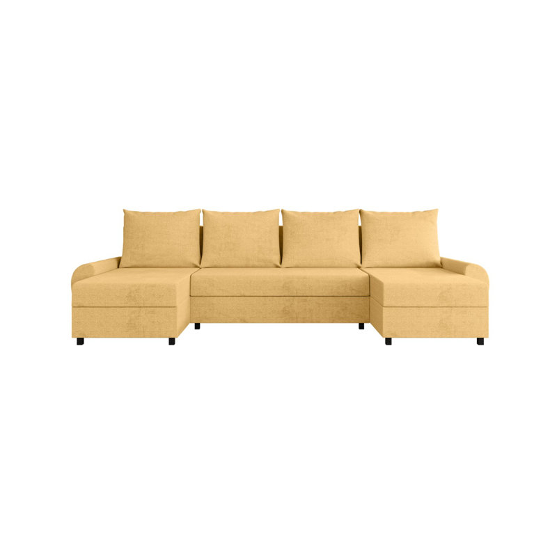 Benedicto 5 Seater Corner Sofa , Mustard yellow - Matana09