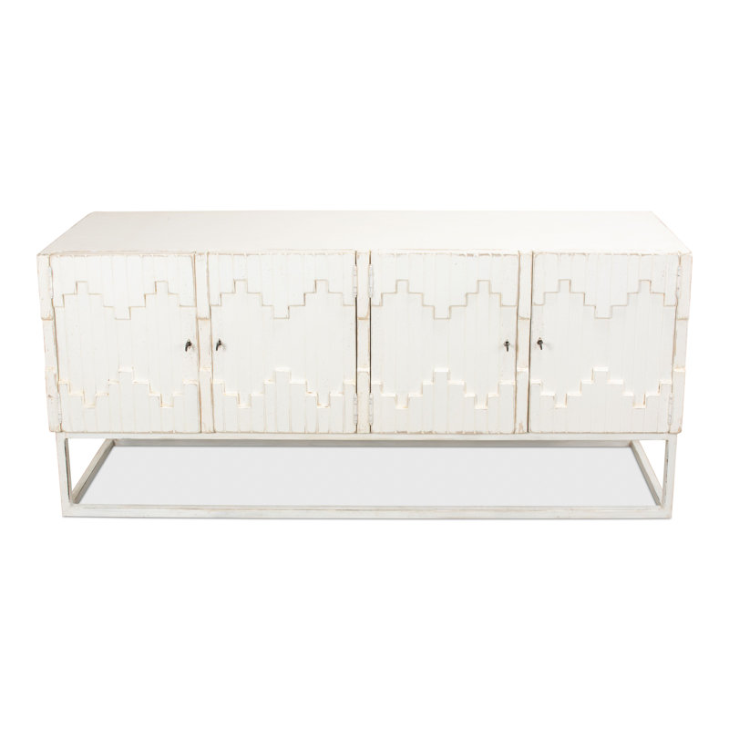 Aztec 80'' W Solid Wood Sideboard, White
