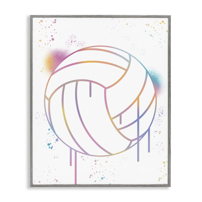 Giclée Graffiti Volleyball, giclée par Marcus Prime, Estampe numérique Farmhouse, H 14 po x l 11 po