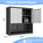 Wall Mounted Metal Storage Cabinet, 2-door Tall Steel Locker With Adjustable Shelves & Security Lock, Kitchen Living Room Office Pantry-38229106
