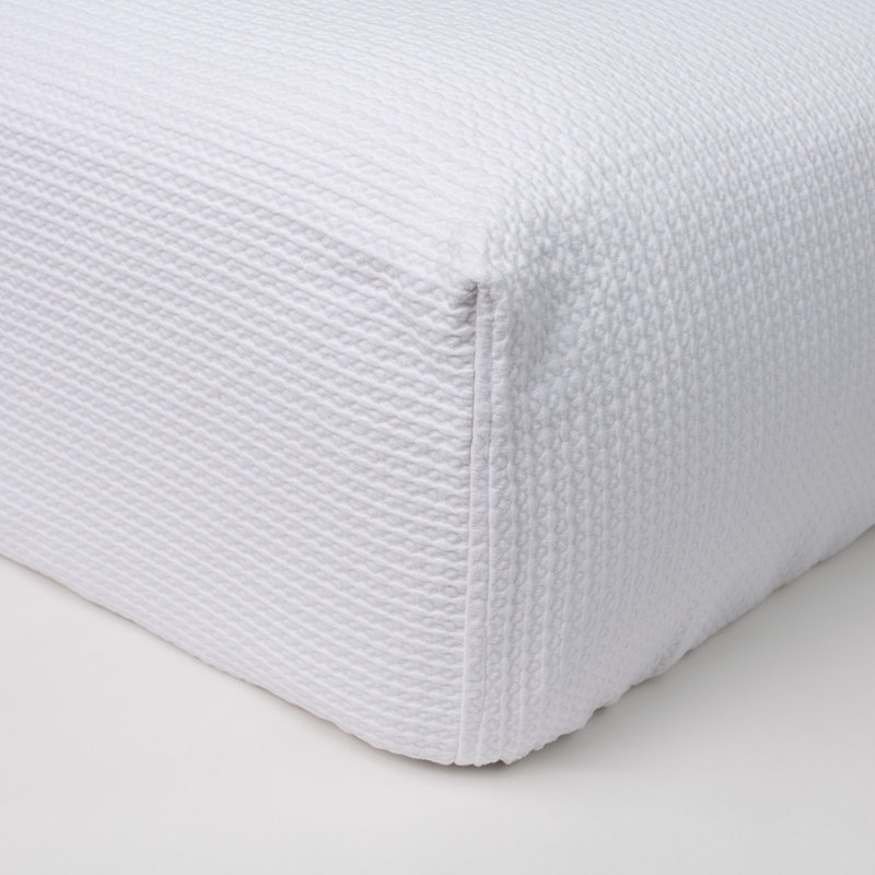 Nevill Fitted Mattress Box Spring Cover - King, White, King, White