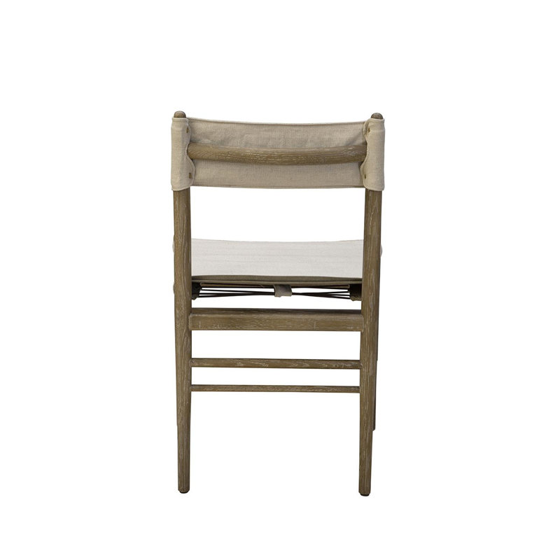 Solid Wood Dining Chair, White