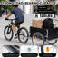 Remorque porte-vélos pliable avec roues de 20 po, housse amovible, cadre pliable, dégagement rapide-124541791