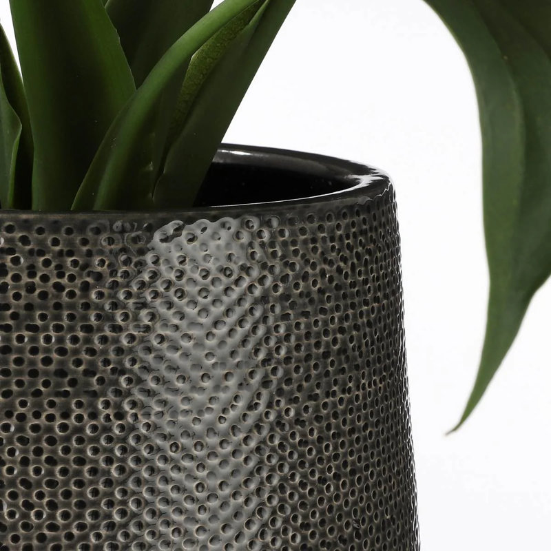 Mcadams Ceramic Floor Vase, 35'' H x 21'' W x 21'' D, Grey