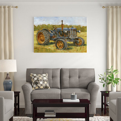 " Rustic Tractors III " Acrylic Painting