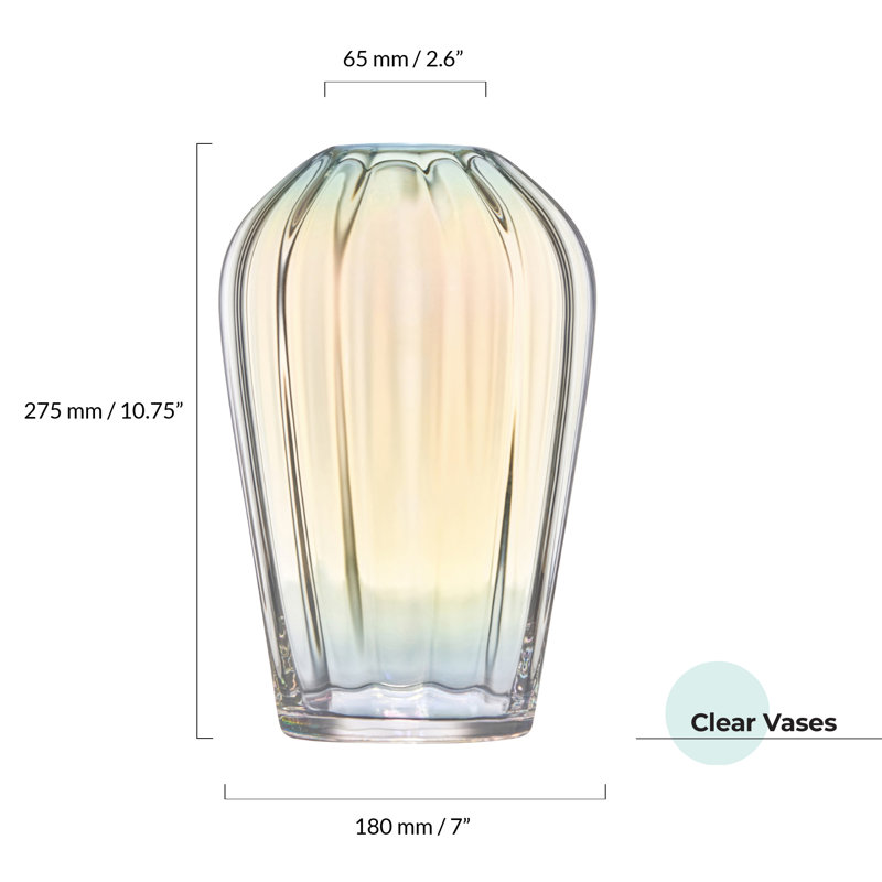 Aura - vase - transparent, lustre