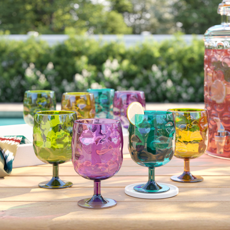 Bedell 12oz. Acrylic Goblet Set, Green