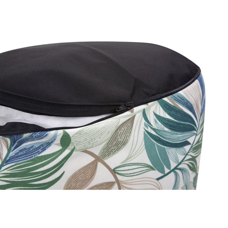 Repose-pieds d'extérieur avec coussin Aharon