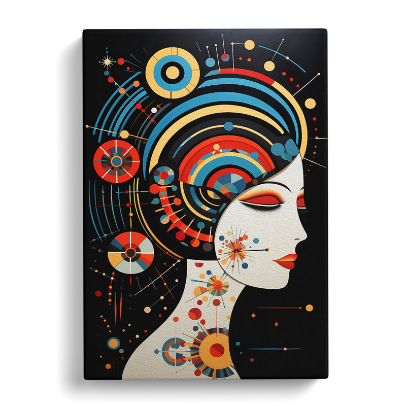 Virgo Zodiac Constructivism - Print, 76cm H x 50cm W x 3cm D