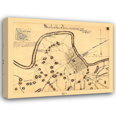 Trent Austin Design®, art sur toile tendue Blakeslee Gallery: Nashville, Tennessee, Blakeslee 1863