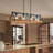4-light Farmhouse Linear Kitchen Island Light