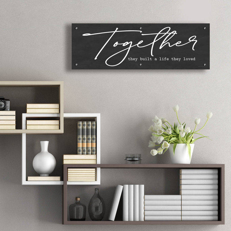  Art mural en verre «Together» par 36 po x 12 po, H 12 po x l 36 po