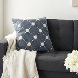 Embroidered Throw Pillow