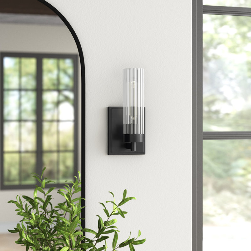 Dominique Stainless Steel Armed Sconce