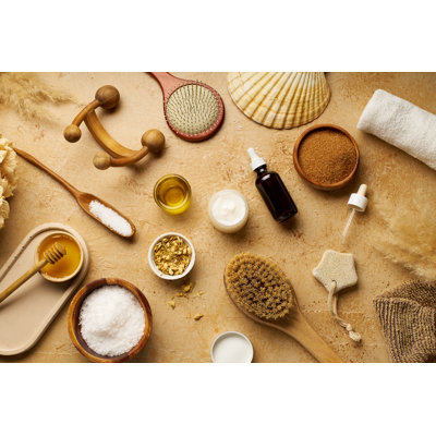 Massicotte Spa Beauty Flatlay - Photographie sur toile tendue