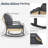 Outdoor Patio Furniture With Rocking Chair And Coffee Table-43971412