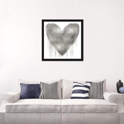 «Big Hearted Silver» par Lindsay Rodgers - impression d'art graphique