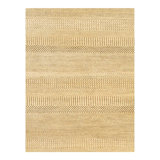 Hand Woven Cotton and Wool Striped Area Rug