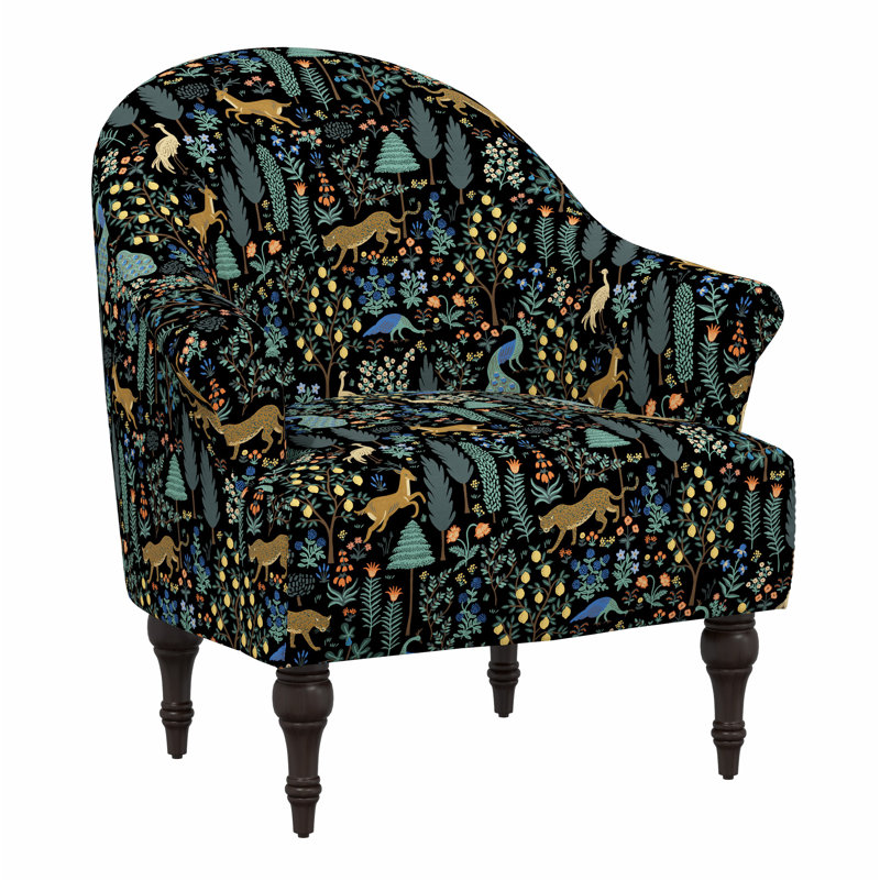 Josephine Chair, Rpc Menagerie Black Linen